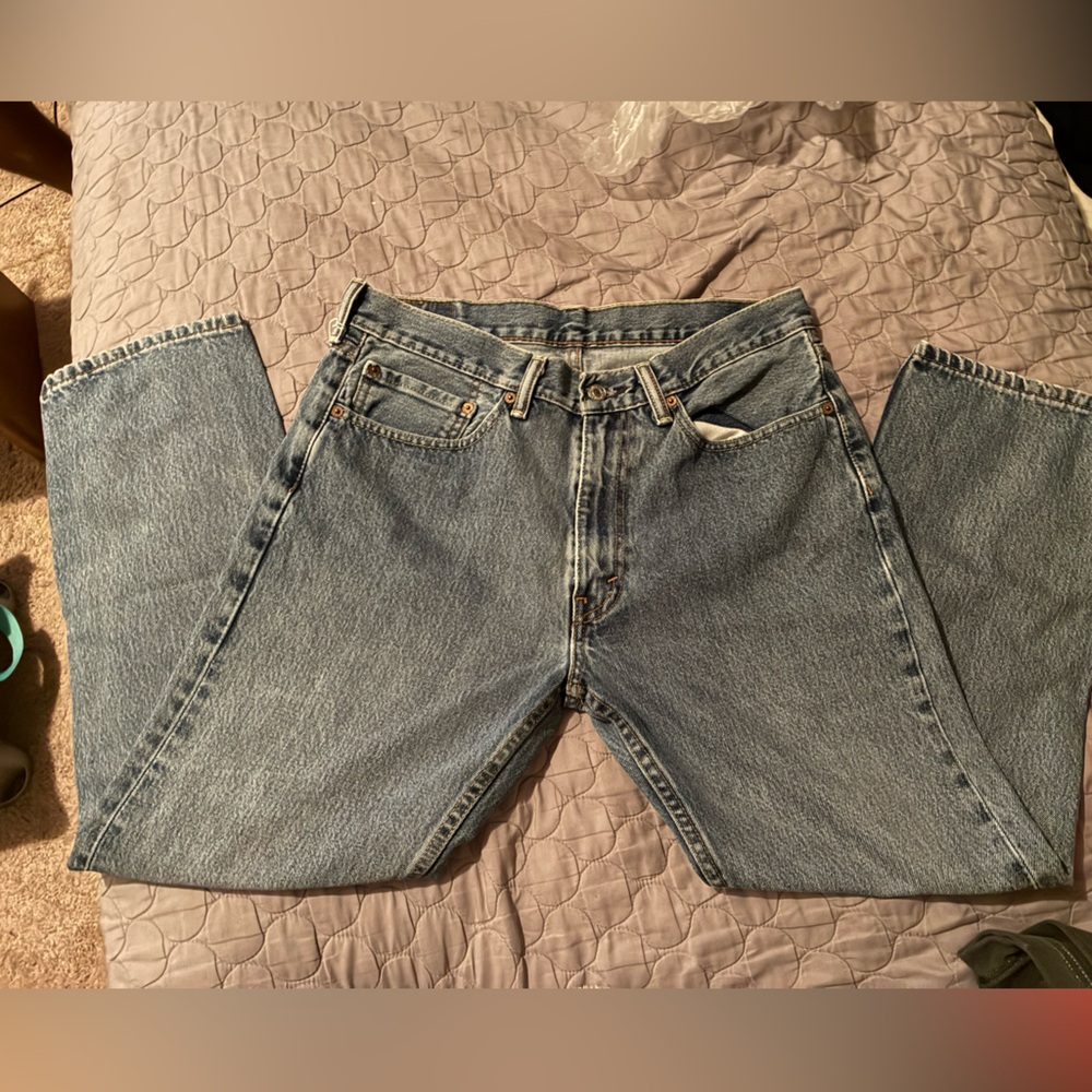 Levi's Light Blue Boyfriend Jeans - Relaxed Straight Leg